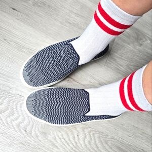 Rothy's | The Sneaker blue white tennis prep recycled slip-on sneakers | WMS 7.5